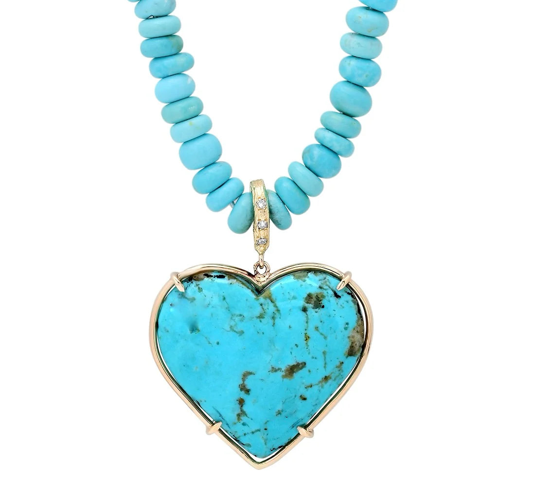 Heart Necklace Pendant Necklace Elisabeth Bell Jewelry Turquoise