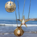 Opal Starfish Necklace Pendant Necklace Elisabeth Bell Jewelry