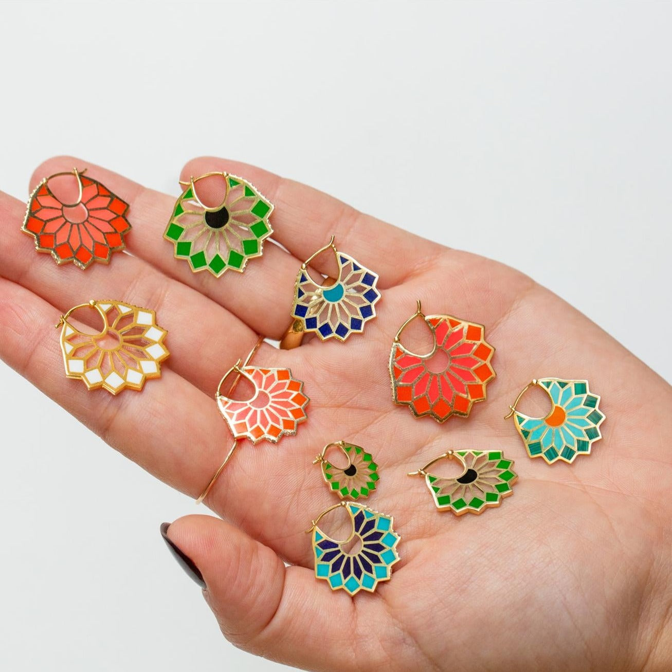 The Lady Pink Earrings, Size One Earrings Latelier Nawbar