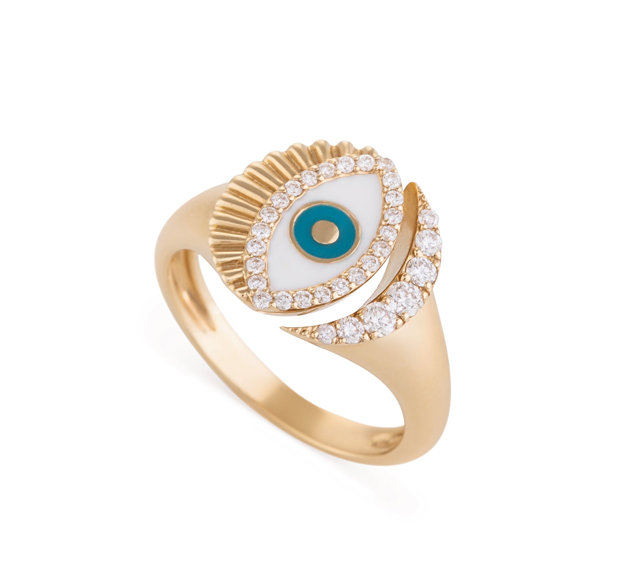 Written in the Stars Evil Eye Pinky Ring Ring Falamank