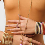 Hydrogen White Enamel Diamond Bangle, Size Two Bangle Latelier Nawbar