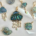 Luminescent Ammonite, Small Charm Maura Green