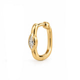 Marquise Diamond Huggie