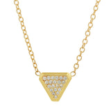 Benitoite Diamond Necklace Pendant Necklace Elisabeth Bell Jewelry Yellow Gold