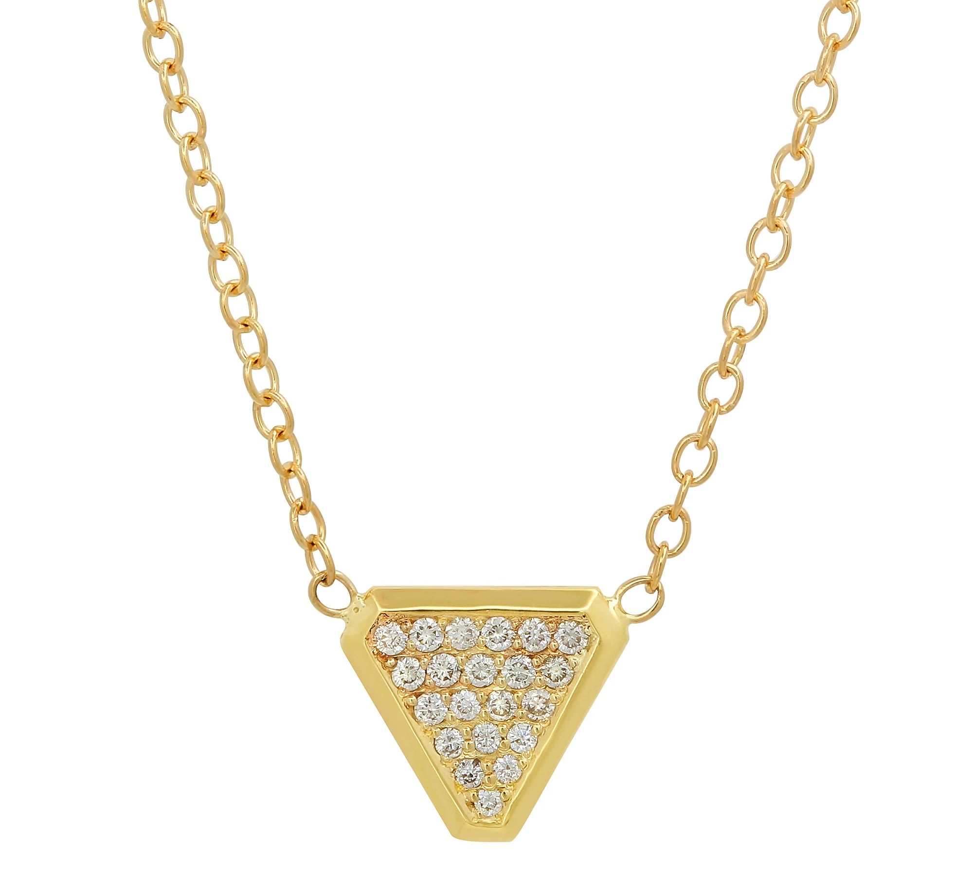 Benitoite Diamond Necklace Pendant Necklace Elisabeth Bell Jewelry Yellow Gold