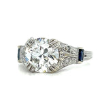 1920s Art Deco Diamond Ring Cocktail Ring Roseark Vintage