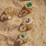 Palm 2.0 Diamond Ring Signet Ring Latelier Nawbar