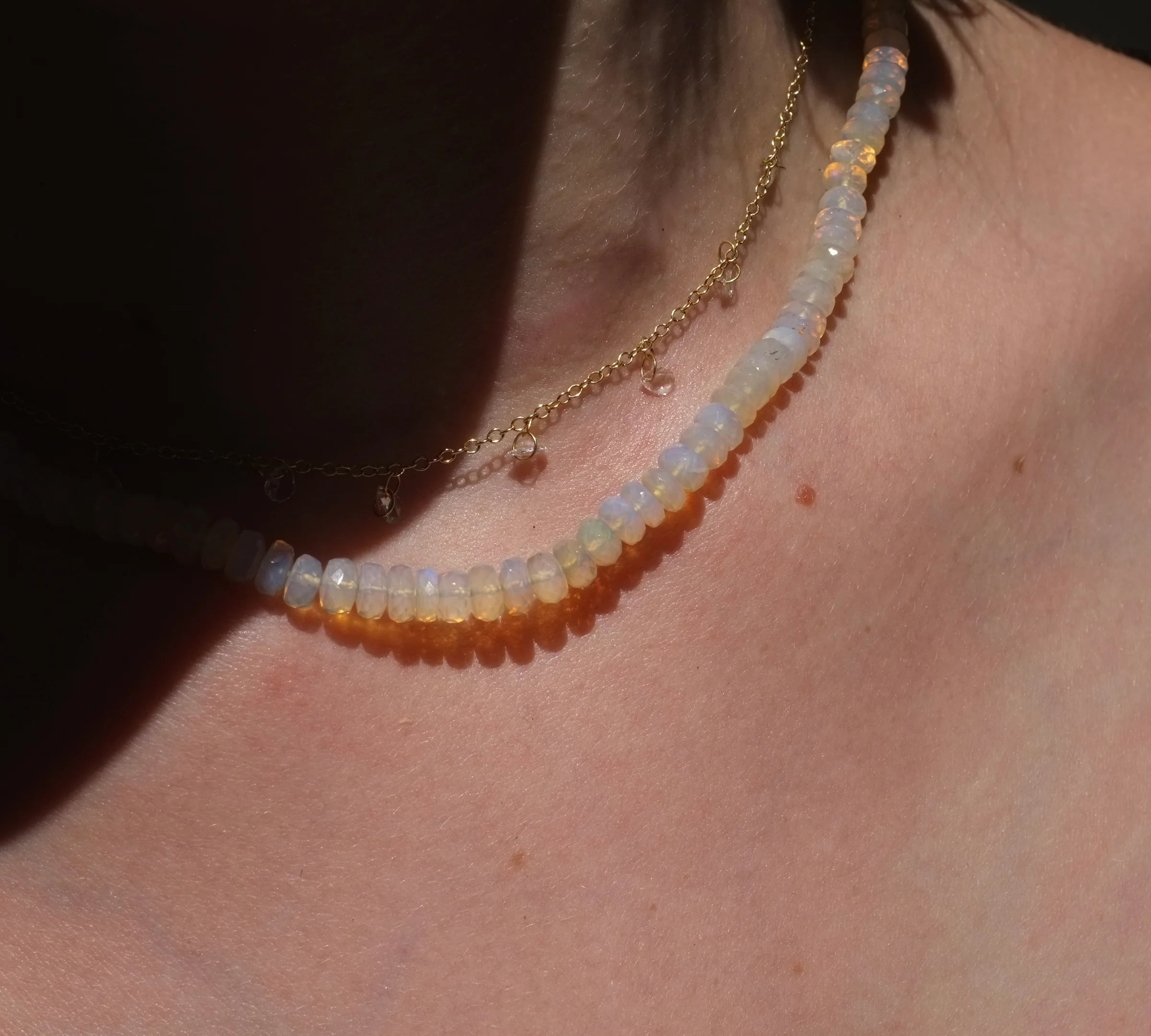 AU Opal Beaded Necklace Beaded Necklace Elisabeth Bell Jewelry