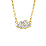 Mini Diamond Cloud Necklace Charm Necklace The Finest Stack