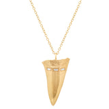 Large Mako Tooth Necklace Pendant Necklace Elisabeth Bell Jewelry