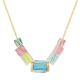 Rainbow Candy Necklace Beaded Necklace Elisabeth Bell Jewelry