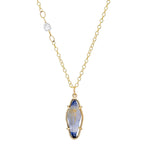 Sapphire Crystal Necklace Pendant Necklace Elisabeth Bell Jewelry
