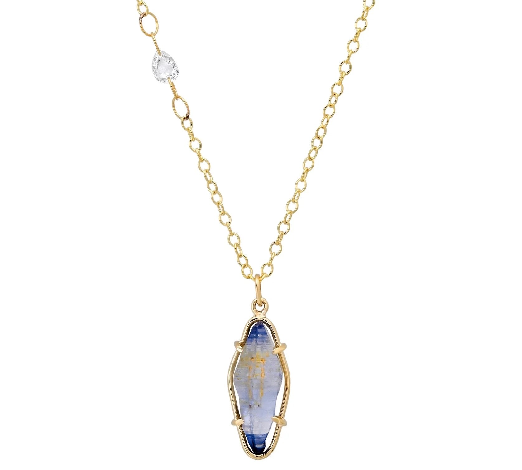 Sapphire Crystal Necklace Pendant Necklace Elisabeth Bell Jewelry