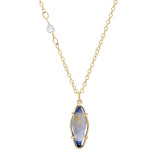 Sapphire Crystal Necklace Pendant Necklace Elisabeth Bell Jewelry
