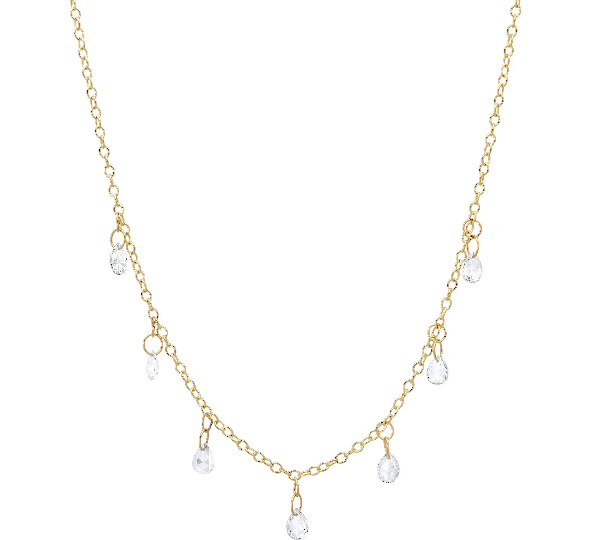 Dew Drop Diamond Necklace Necklace Elisabeth Bell Jewelry