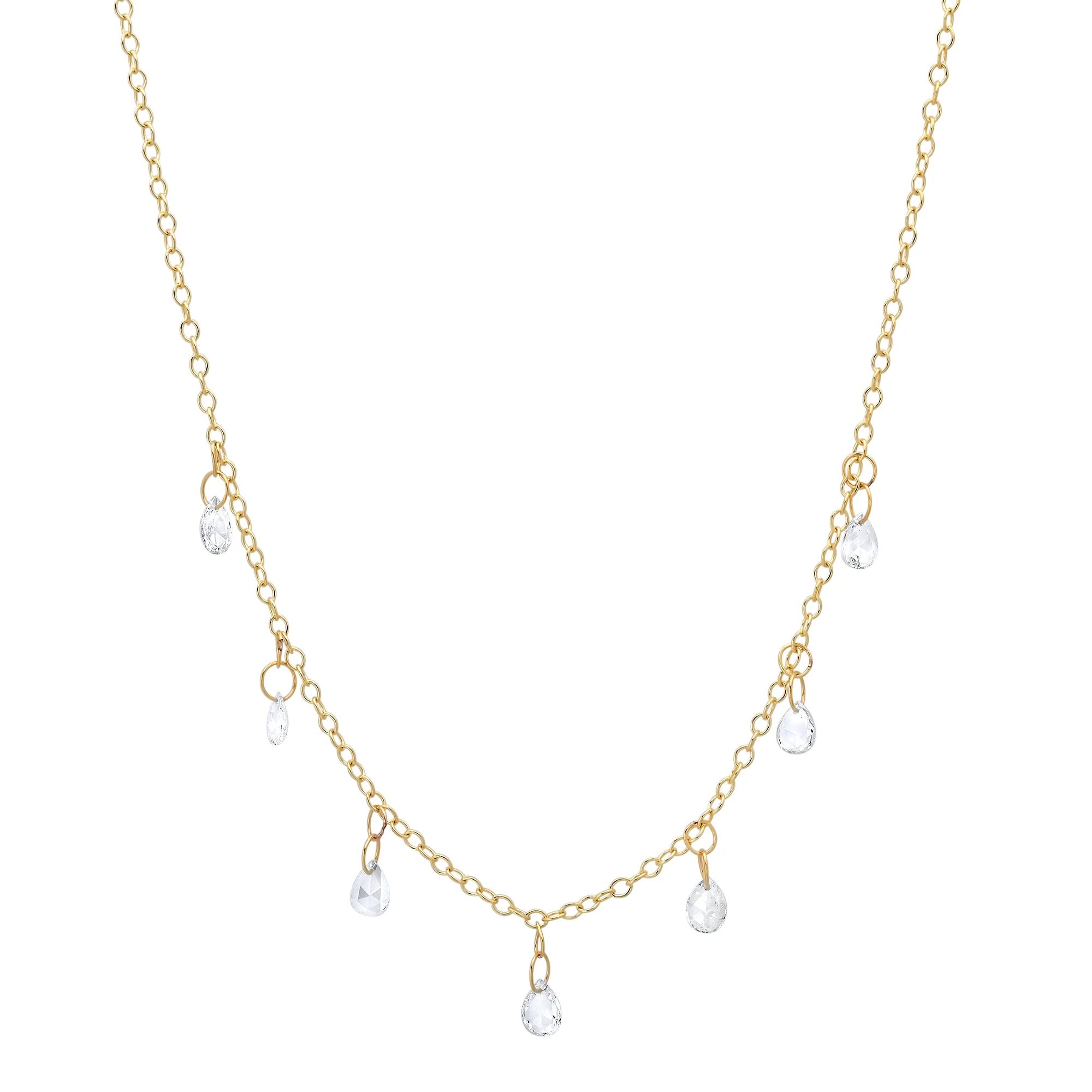 Dew Drop Diamond Necklace Necklace Elisabeth Bell Jewelry