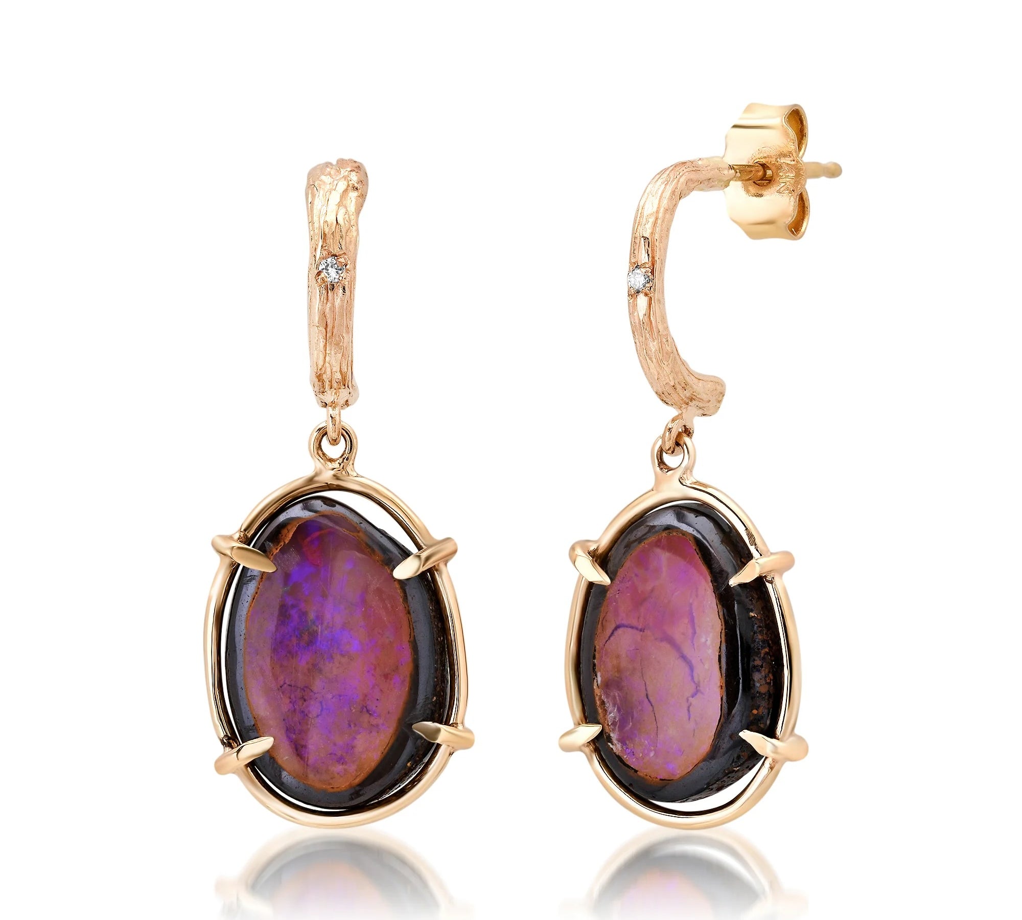 Opal Earrings Drop Earrings Elisabeth Bell Jewelry