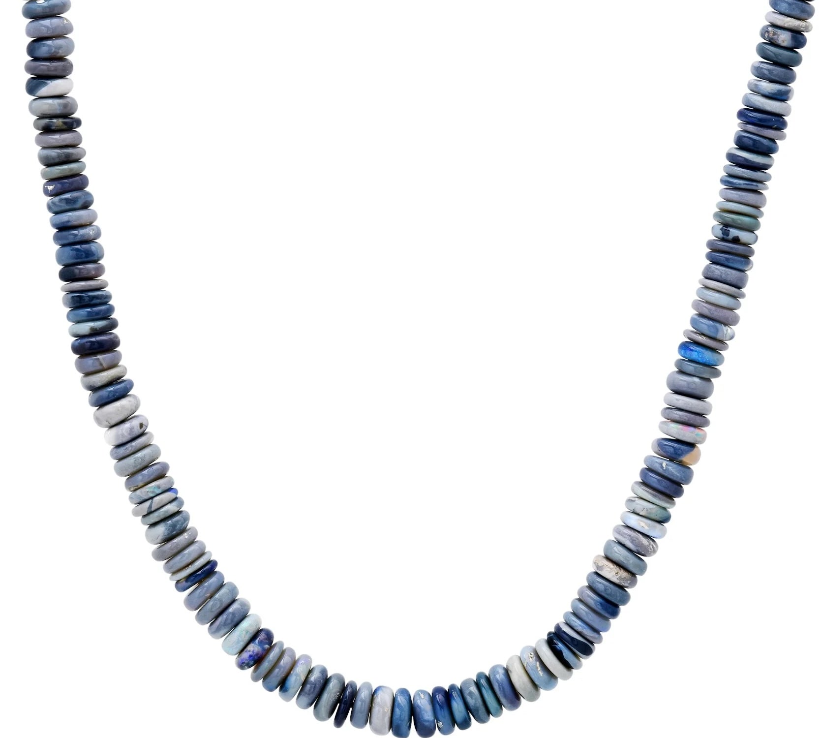 AU Opal Beaded Necklace Beaded Necklace Elisabeth Bell Jewelry Blue Opal