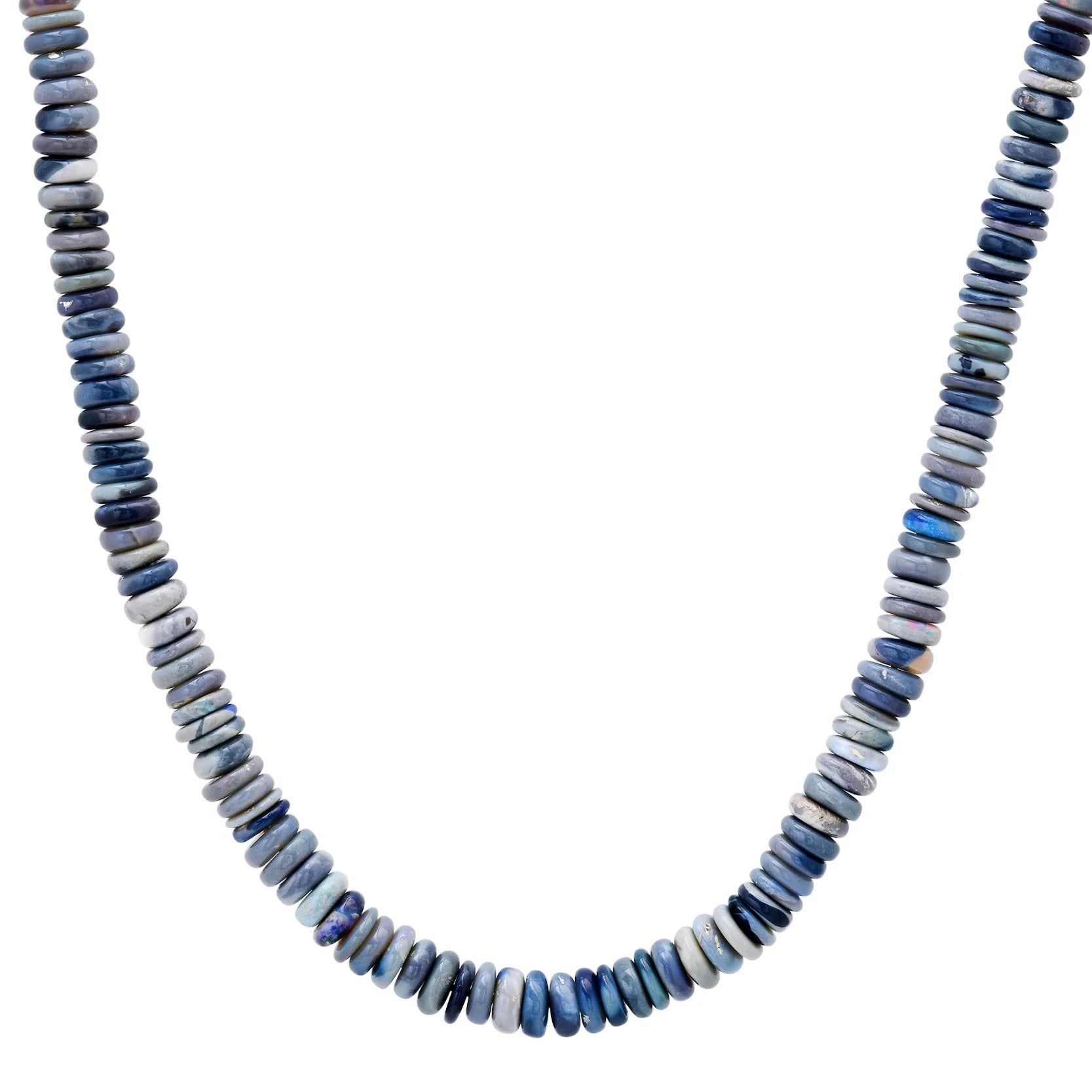 AU Opal Beaded Necklace Beaded Necklace Elisabeth Bell Jewelry Blue Opal