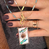 Sun Tarot Card Charm Charm Maura Green