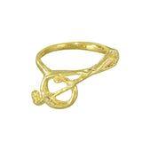 Treble Clef Ring w/ Diamonds Ring Jaine K Designs