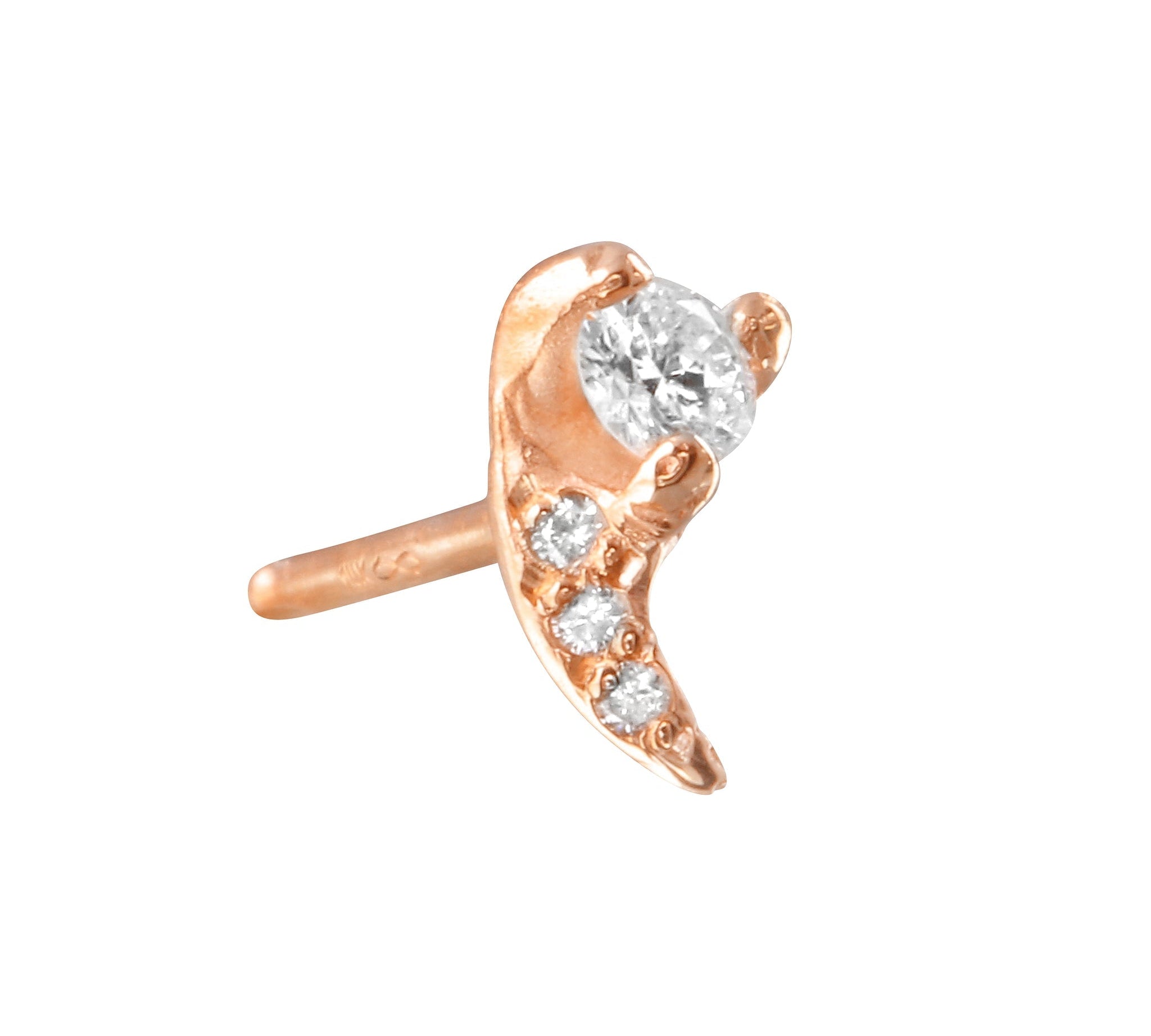 Diamond Fang Stud Stud Earrings Jaine K Designs