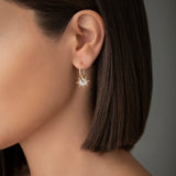 Diamond Splash Hoops Hoop Earrings Falamank