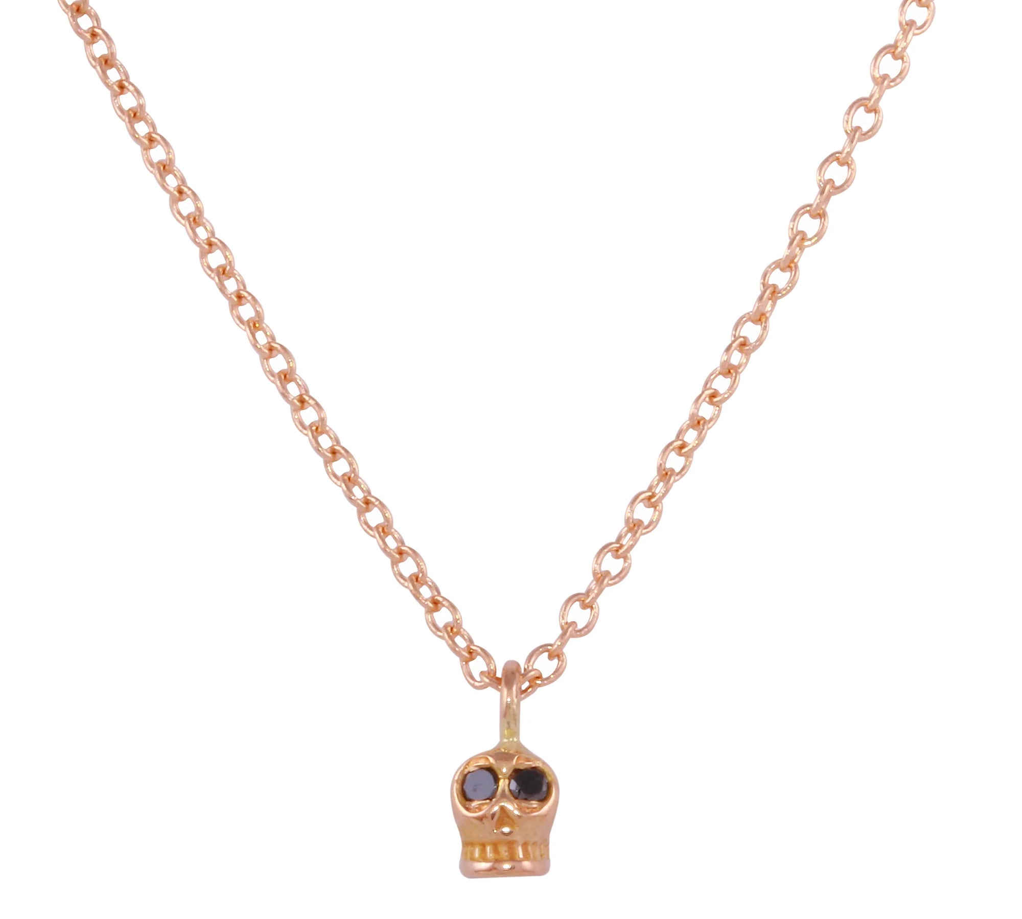 Diamond Eye Skull Necklace Choker Necklace Jaine K Designs Black Diamond RG