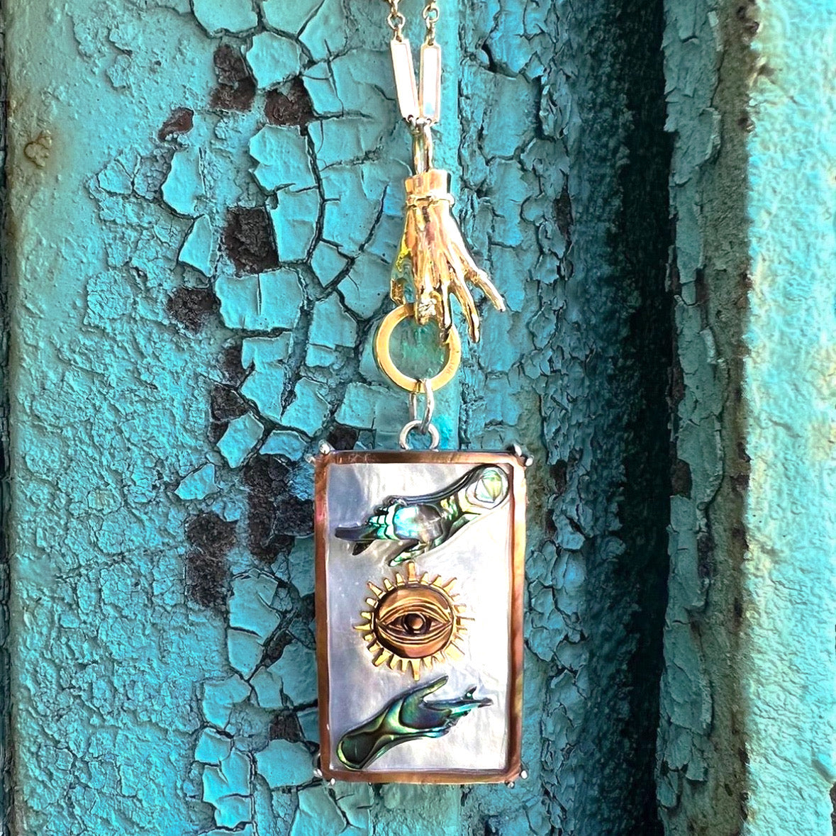 Sun Tarot Card Charm Charm Maura Green   