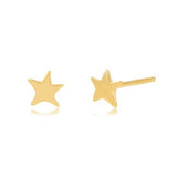 Dancing Star Stud Stud Earrings Jaine K Designs Pair Yellow Gold