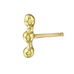 Triple-Dot Line Stud Stud Earrings Jaine K Designs Single