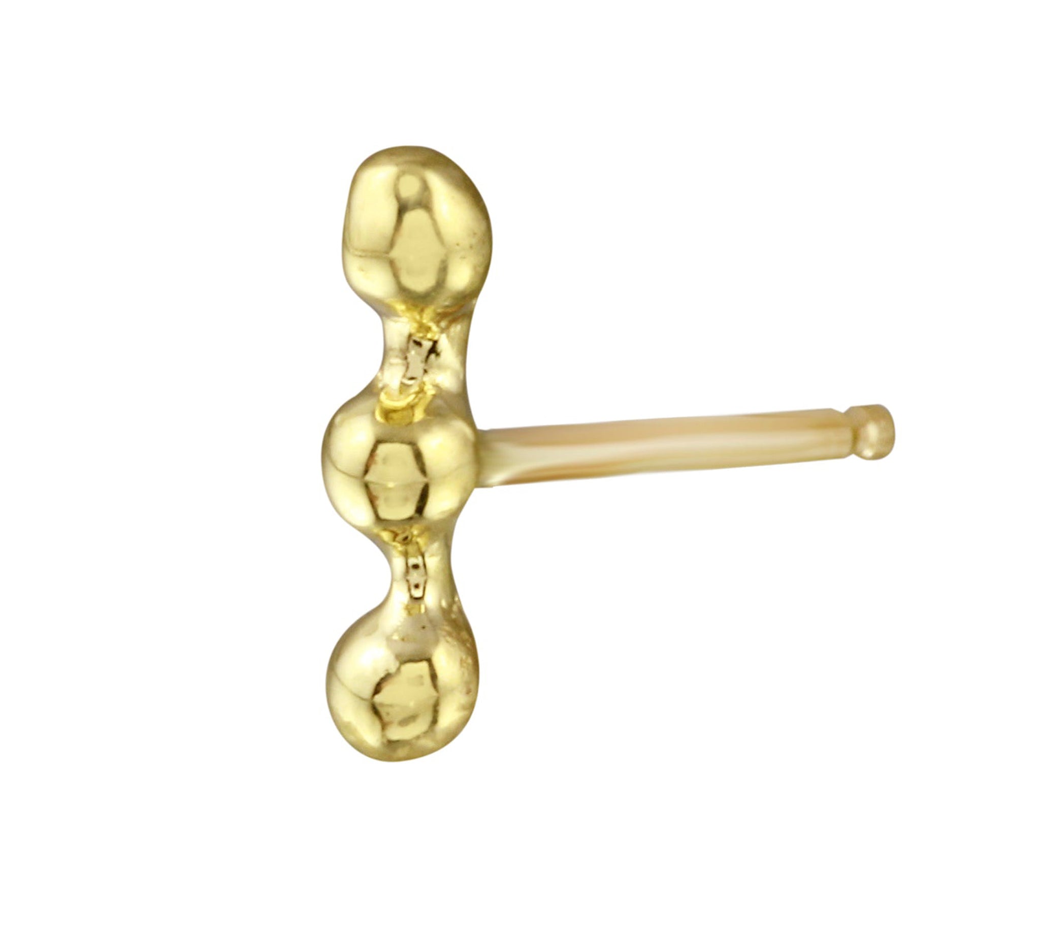 Triple-Dot Line Stud Stud Earrings Jaine K Designs Single