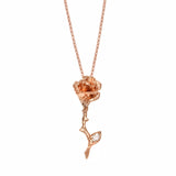 Love & Beauty is the Rose Necklace Pendant Necklace Jaine K Designs Rose Gold