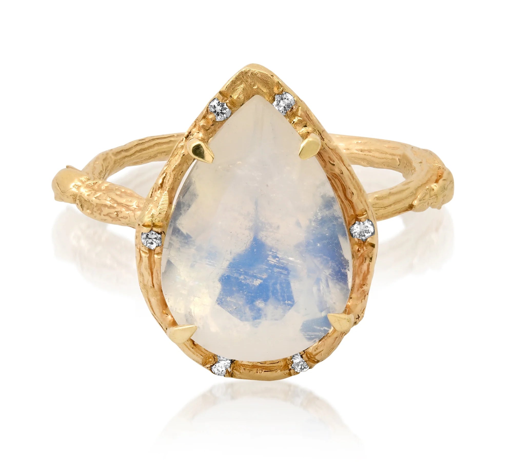 Lunar Halo Ring Cocktail Ring Elisabeth Bell Jewelry