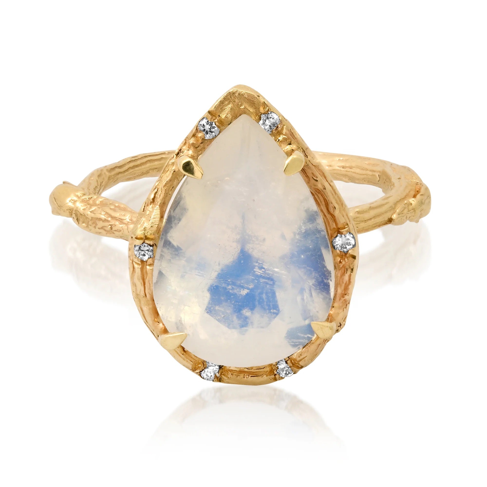 Lunar Halo Ring Cocktail Ring Elisabeth Bell Jewelry