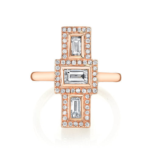 Diamond 3 Stack Ring Statement Ring Jill Hoffmeister