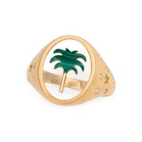 Palm 2.0 Diamond Ring Signet Ring Latelier Nawbar