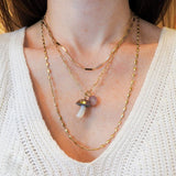 Gold Stick Link Chain Chain Necklace Maura Green