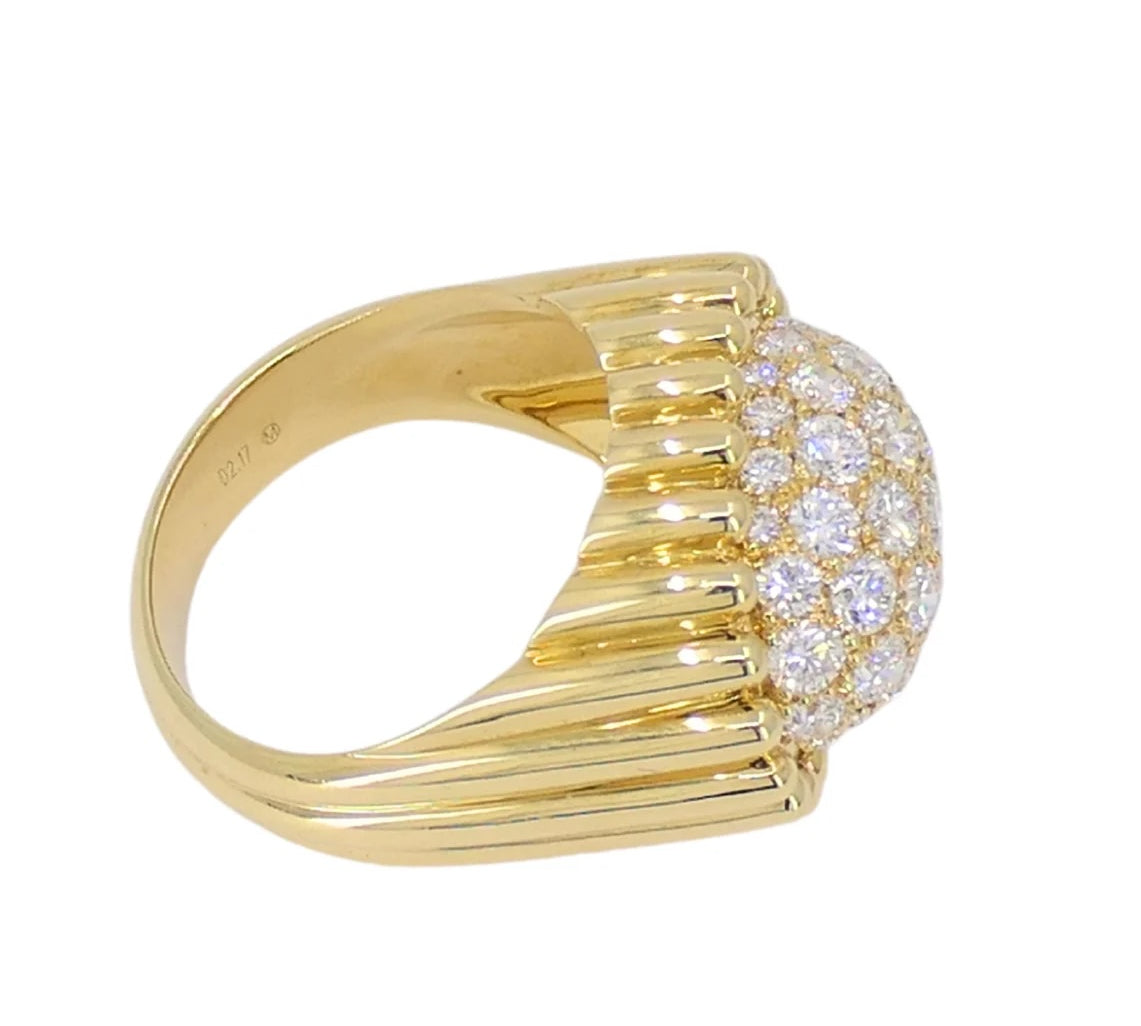 Vintage Mikimoto Diamond Cocktail Ring Statement Ring Roseark Vintage