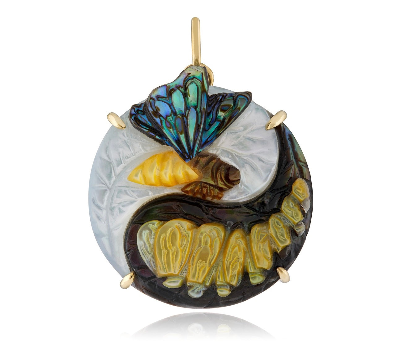 Butterfly Yin Yang Pendant Pendant Maura Green   