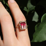 Tourmaline Light Ring Ring Elisabeth Bell Jewelry