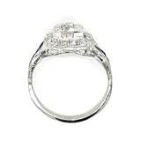 Old European Diamond Sapphire Ring Statement Ring Roseark Vintage