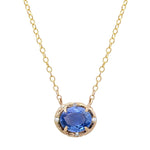 Ceylon Sapphire Necklace Pendant Necklace Elisabeth Bell Jewelry