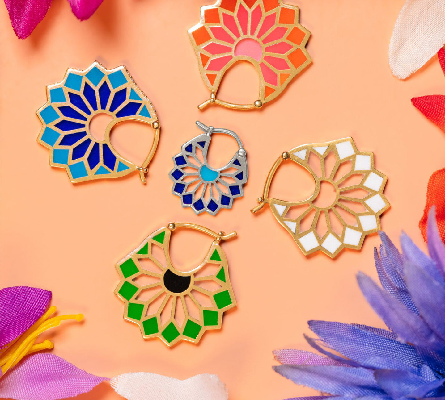 The Lady Blue Earrings, Size One Earrings Latelier Nawbar