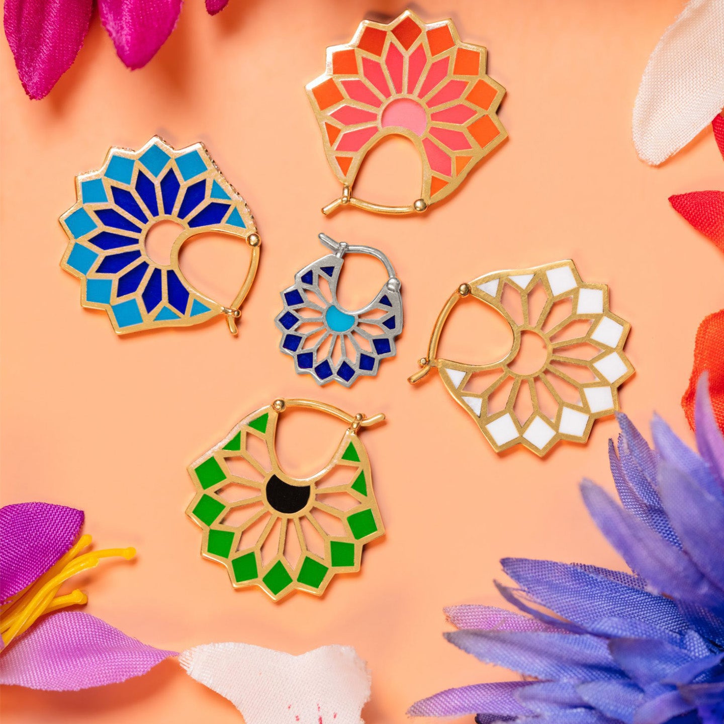 The Lady Blue Earrings, Size One Earrings Latelier Nawbar