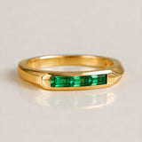 Baguette Emerald Stack Ring