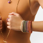 Hydrogen White Enamel Diamond Bangle, Size Two Bangle Latelier Nawbar   