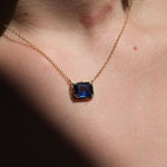 Natural Mystic Sapphire Necklace Pendant Necklace Elisabeth Bell Jewelry