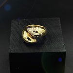 Claw Ring with Sprinkled Diamonds Statement Ring MAE + LANG