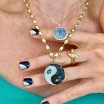 Peacock Feathers Yin Yang Pendant Pendant Maura Green   